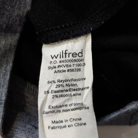 Aritzia Wilfred Lis Pencil Skirt - Sz Small, Charcoal Gray - Picture 5 of 6